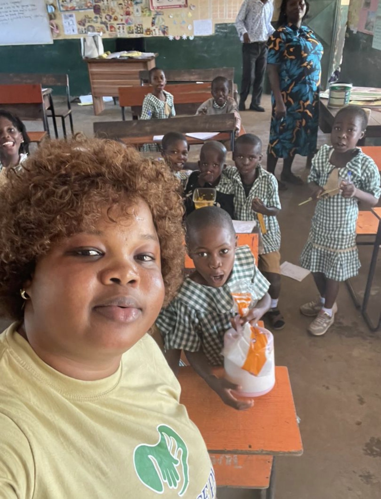 Pupils in a classroom during a school visit
